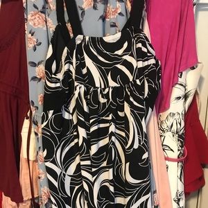 Black and white dress